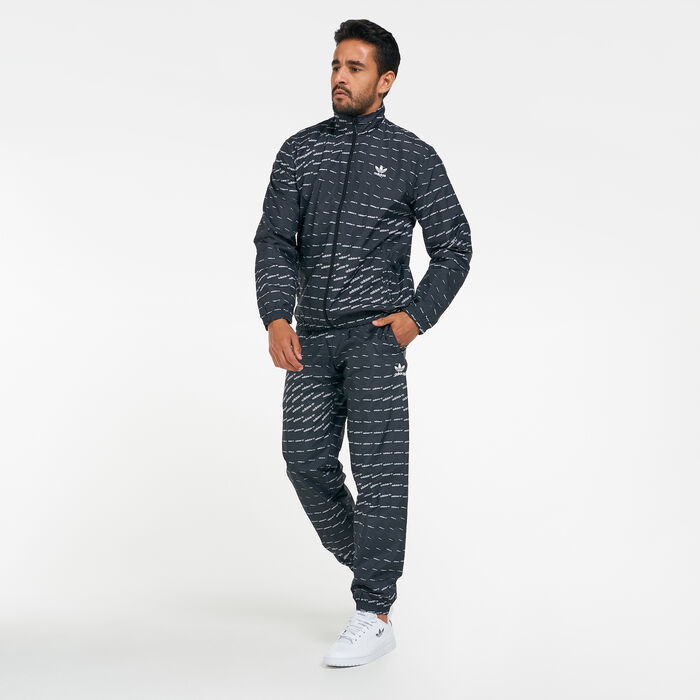 adidas Men's Monogram Graphic Track Jacket Black adidas Men's Monogram Graphic Track Jacket Black image number 2