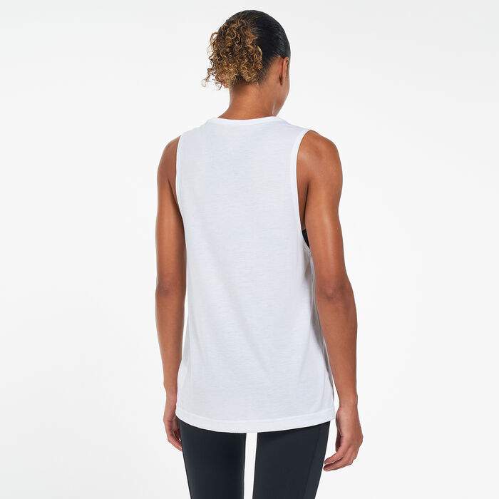 Nike Women's Yoga 3 Tank Top White Nike Women's Yoga 3 Tank Top White image number 1