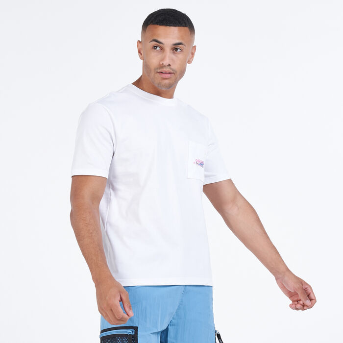 adidas Originals Men's Adventure Pocket Logo T-Shirt White adidas Originals Men's Adventure Pocket Logo T-Shirt White image number 0