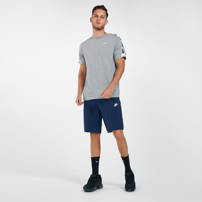 Nike Men's Sportswear Club Jersey Shorts Blue Nike Men's Sportswear Club Jersey Shorts Blue image number 2