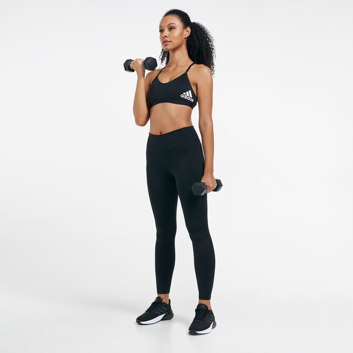 adidas Women's All Me Padded Sports Bra Black adidas Women's All Me Padded Sports Bra Black image number 2