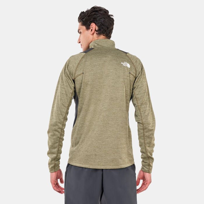 The North Face Men's Athletic Outdoor Full-Zip Midlayer Jacket Green The North Face Men's Athletic Outdoor Full-Zip Midlayer Jacket Green image number 1