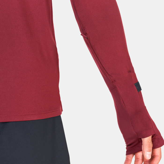 Nike Men's Dri-FIT Trail Running Hoodie Maroon Nike Men's Dri-FIT Trail Running Hoodie Maroon image number 3
