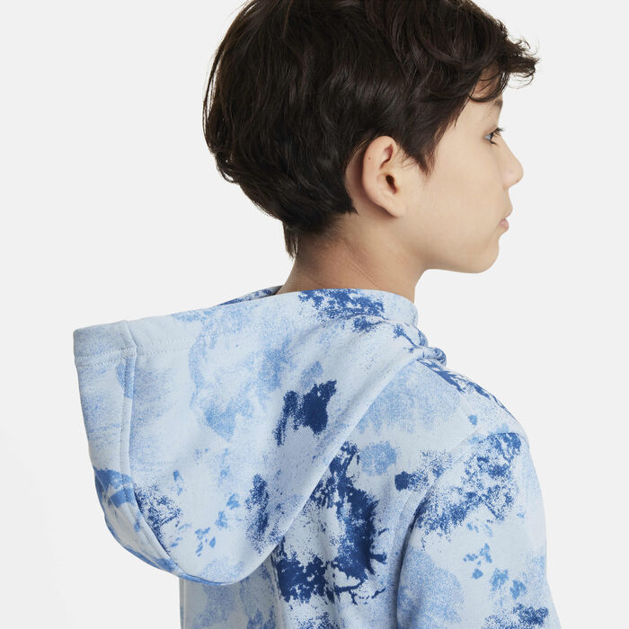 Nike Kids' Sportswear Club Fleece Hoodie Blue image number 4