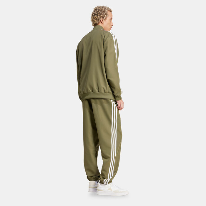 adidas Men's 3-Stripes Woven Track Suit Green adidas Men's 3-Stripes Woven Track Suit Green image number 1