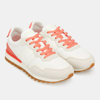 Tommy Hilfiger Women's Low Top Runner Shoes White