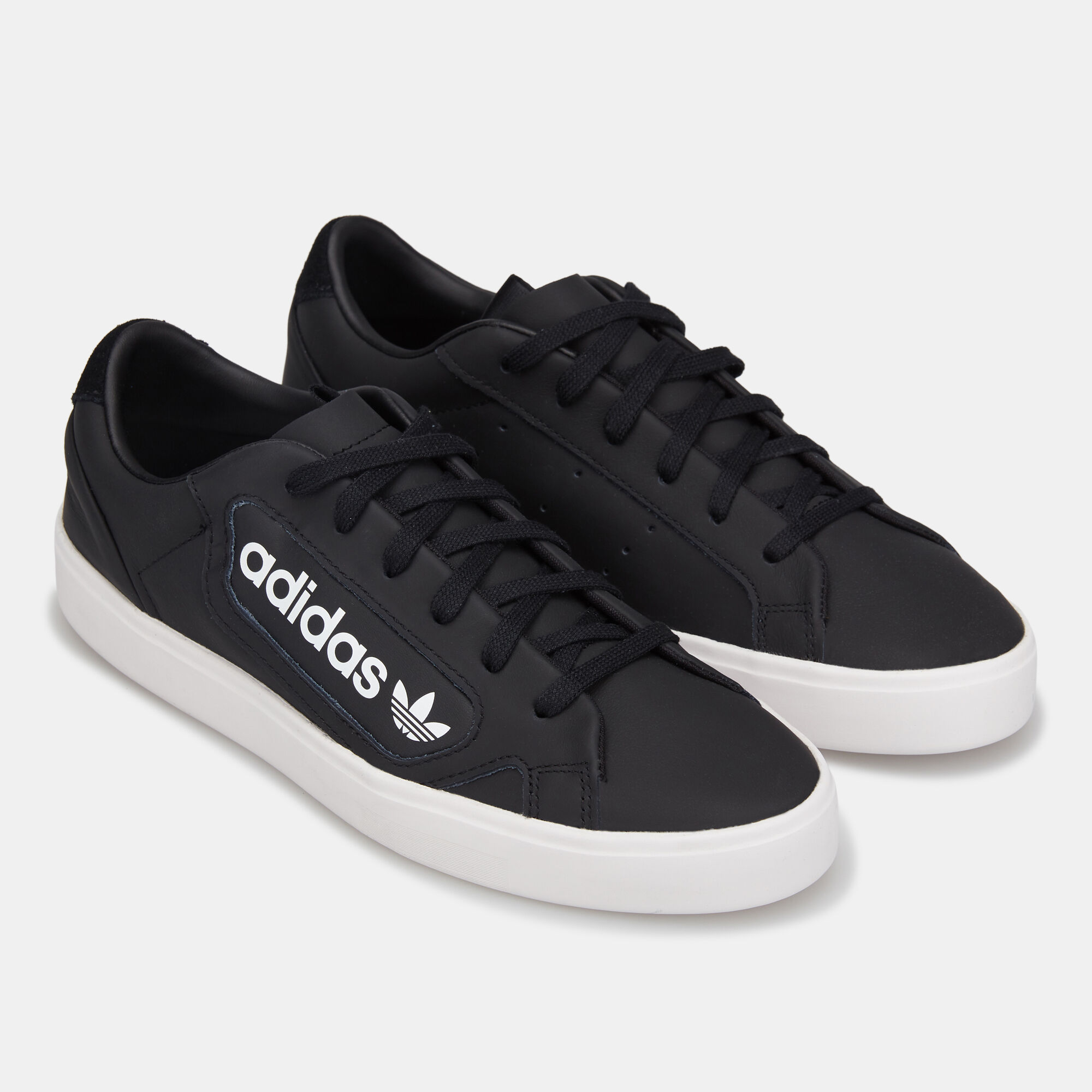 Adidas sleek shoes black cheap
