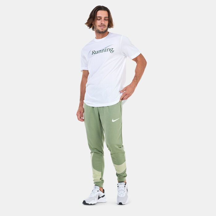 Nike Men's Dri-FIT Tapered Training Pants Green Nike Men's Dri-FIT Tapered Training Pants Green image number 2