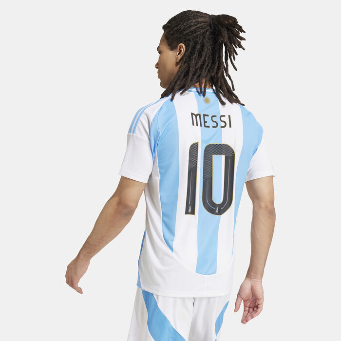 adidas Men's Argentina Lionel Messi Home Football Jersey - 2024 White adidas Men's Argentina Lionel Messi Home Football Jersey - 2024 White image number 1