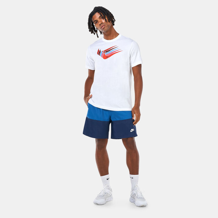 Nike Men's Sportswear Multi Swoosh T-Shirt White Nike Men's Sportswear Multi Swoosh T-Shirt White image number 2