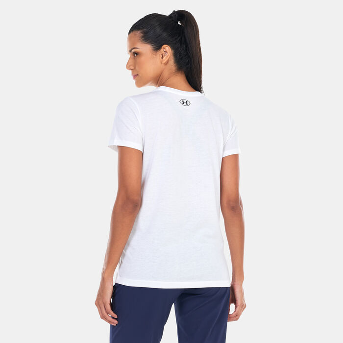 Under Armour Women's Sportstyle T-Shirt White Under Armour Women's Sportstyle T-Shirt White image number 1