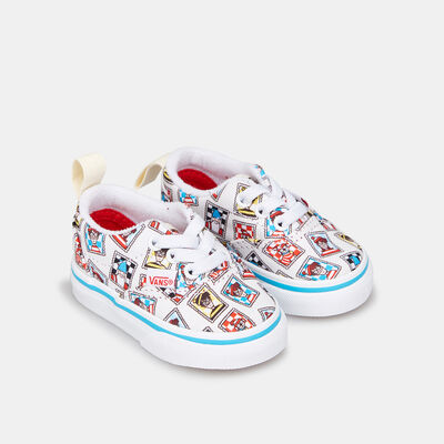 Vans Kids' TD Era Elastic Lace Shoe White Vans Kids' TD Era Elastic Lace Shoe White