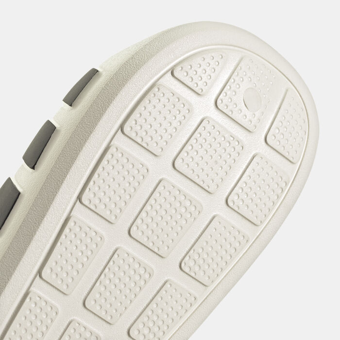 adidas Men's Adilette Flow Slides White adidas Men's Adilette Flow Slides White image number 5