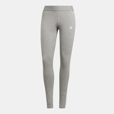 adidas Women's 3 Stripes Leggings Grey adidas Women's 3 Stripes Leggings Grey
