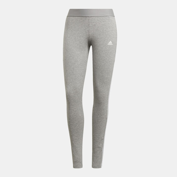 adidas Women's 3 Stripes Leggings Grey adidas Women's 3 Stripes Leggings Grey image number 0