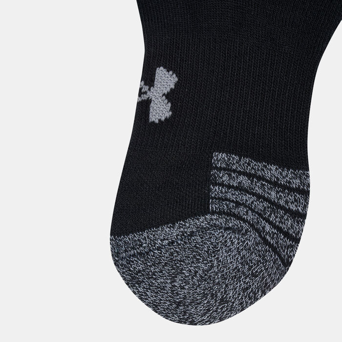 Under Armour HeatGear® No-Show Socks (3 Pack) Black Under Armour HeatGear® No-Show Socks (3 Pack) Black image number 1