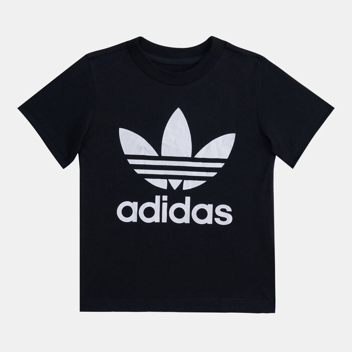 adidas Originals Kids' Trefoil T-Shirt (Baby & Toddler) Black adidas Originals Kids' Trefoil T-Shirt (Baby & Toddler) Black image number 0