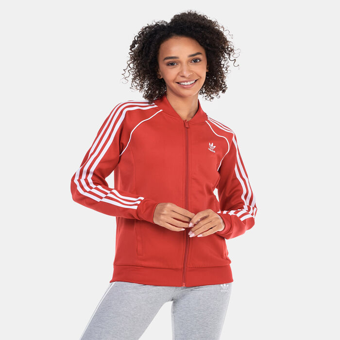 adidas Originals Women's Adicolor Classics SST Track Jacket Red image number 0