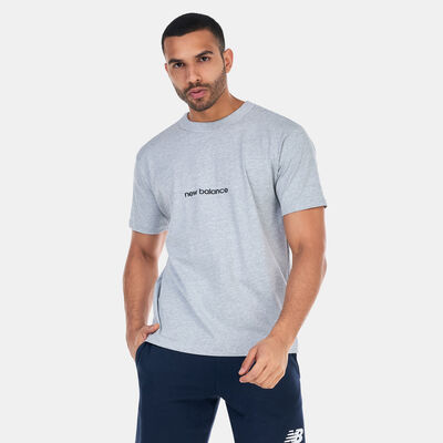 New Balance Men's Athletics Wesley Shan Literature T-Shirt Grey