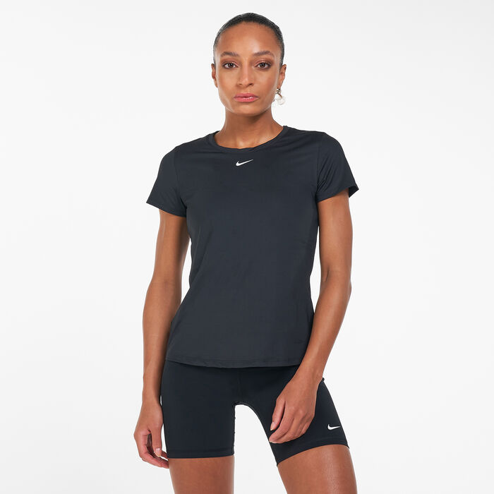 Nike Women's Dri-FIT Top Black Nike Women's Dri-FIT Top Black image number 0