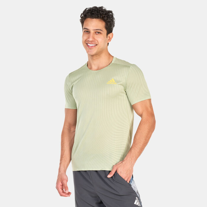 adidas Men's Adizero Speed T-Shirt Green adidas Men's Adizero Speed T-Shirt Green image number 0