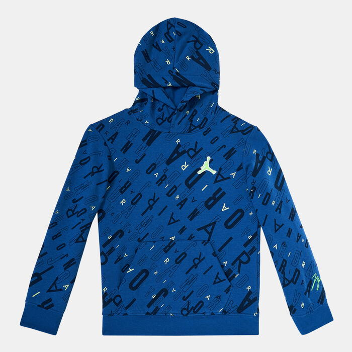 Jordan Kids' Essentials Hybrid French Terry Hoodie Blue Jordan Kids' Essentials Hybrid French Terry Hoodie Blue image number 0