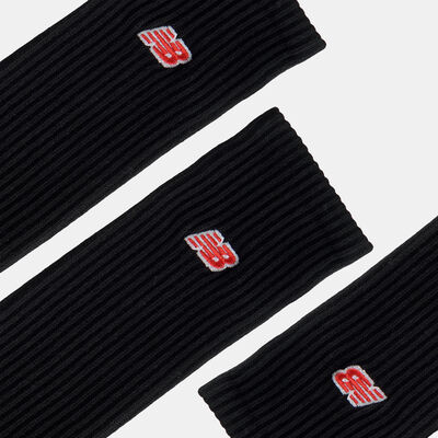 New Balance Patch Logo Crew Socks (3 Pairs) Black