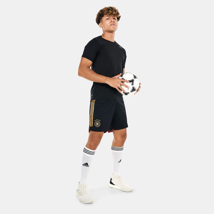 adidas Men's Germany Stadium Away Shorts - 2022 Black adidas Men's Germany Stadium Away Shorts - 2022 Black image number 2