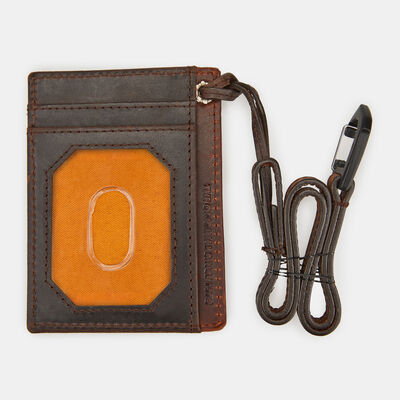 Timberland Men's Lanyard Wallet Brown