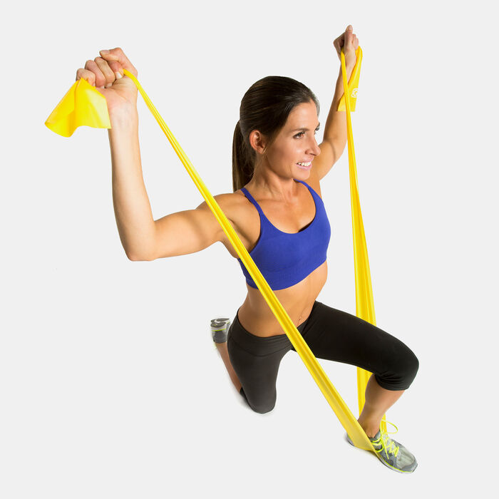GoFit Light Latex-Free Flat Resistance Band yellow GoFit Light Latex-Free Flat Resistance Band yellow image number 1