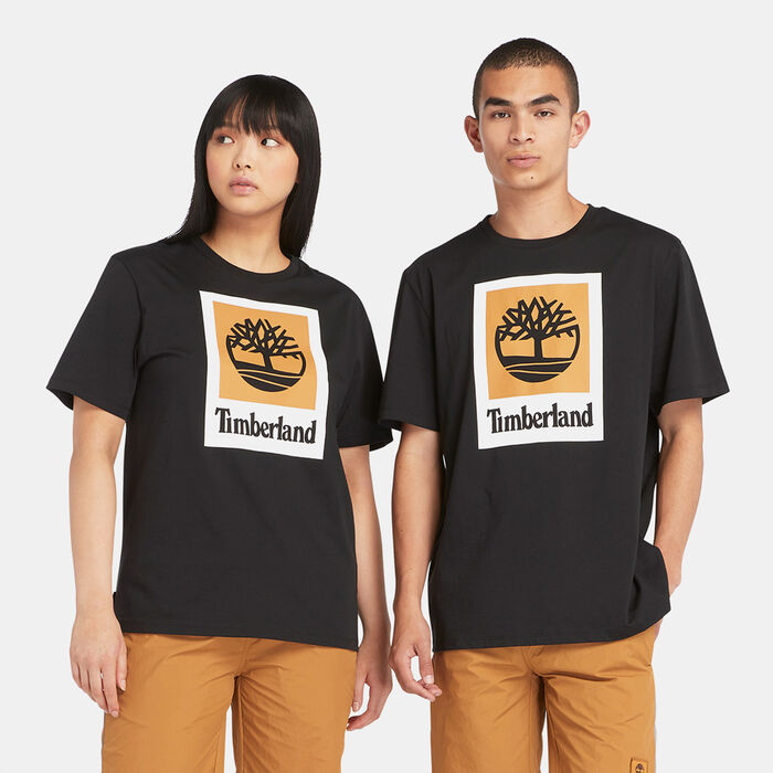 Timberland Men's Square Stack Logo T-Shirt Black Timberland Men's Square Stack Logo T-Shirt Black image number 0
