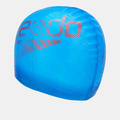 Speedo Slogan Print Swimming Cap Blue Speedo Slogan Print Swimming Cap Blue