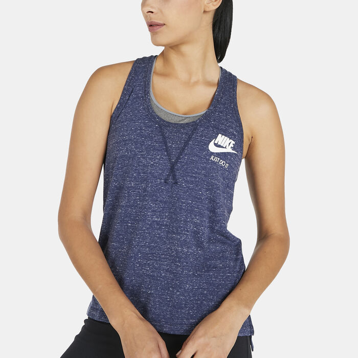 Nike Women's Sportswear Gym Vintage Tank Top Blue Nike Women's Sportswear Gym Vintage Tank Top Blue image number 3