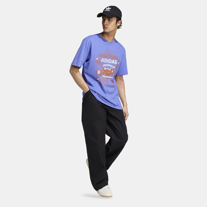 adidas Originals Men's Training Supply Street 4 T-Shirt Blue adidas Originals Men's Training Supply Street 4 T-Shirt Blue image number 2