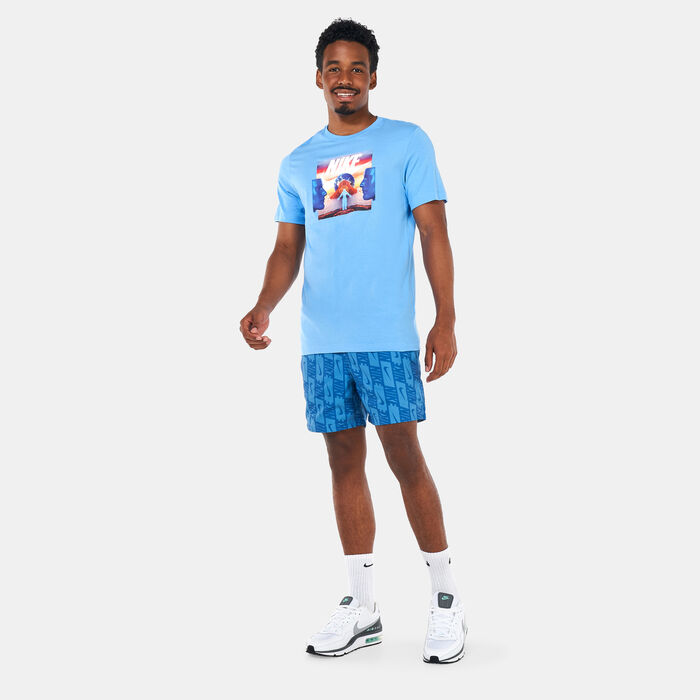 Nike Men's Repeat Woven Flow Shorts Blue Nike Men's Repeat Woven Flow Shorts Blue image number 2