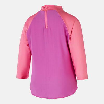 Speedo Kids' Digital Long Sleeve Swimming Rashguard Pink