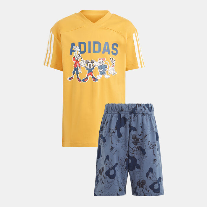 adidas Kids' x Disney Mickey Mouse Set (Younger Kids) yellow adidas Kids' x Disney Mickey Mouse Set (Younger Kids) yellow image number 0