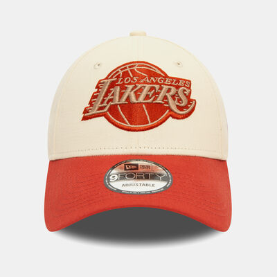 New Era Men's NBA Los Angeles Lakers Colourblock 9FORTY Cap Beige