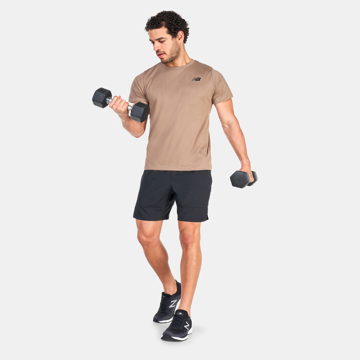 New Balance Men's Tenacity 7-Inch Woven Shorts Blue image number 2