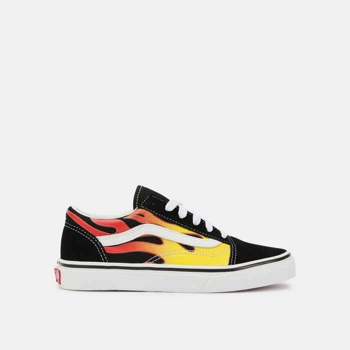 Vans Kids' Old Skool Flame Unisex Shoe Black Vans Kids' Old Skool Flame Unisex Shoe Black image number 0
