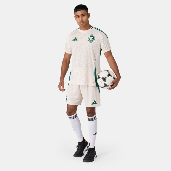 adidas Men's Saudi Arabia 24 Away Replica Football Jersey White image number 2