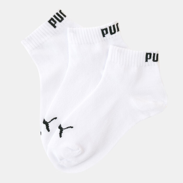 PUMA Kids’ Quarter Socks (3 Pairs) White PUMA Kids’ Quarter Socks (3 Pairs) White image number 0