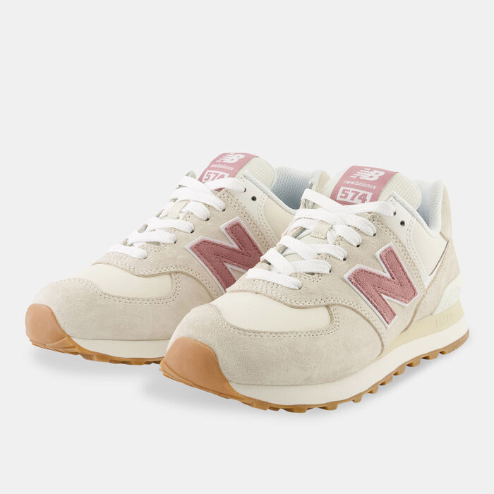 New Balance Women's 574 Shoes Beige image number 1