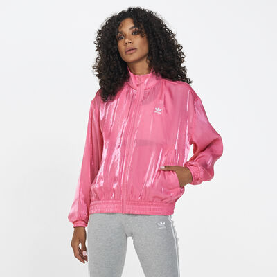 adidas Originals Women's Essential Trefoil Track Jacket Pink