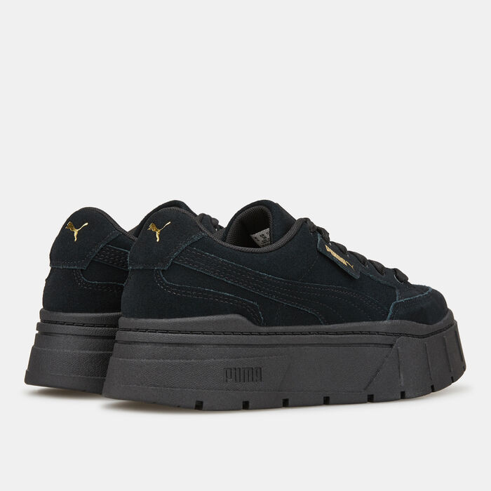 PUMA Women's Mayze Stack Suede Shoe Black image number 2