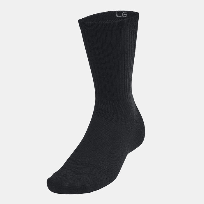 Under Armour Essential Training Crew Socks (6 Pairs) Black Under Armour Essential Training Crew Socks (6 Pairs) Black image number 1