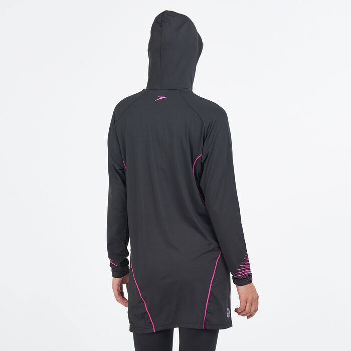 Speedo Women's Delight Modest Bodysuit Black Speedo Women's Delight Modest Bodysuit Black image number 1