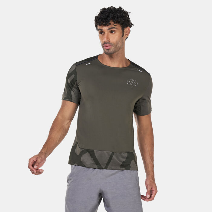 Nike Men's Dri-FIT Run Division Rise 365 Running T-Shirt Green Nike Men's Dri-FIT Run Division Rise 365 Running T-Shirt Green image number 0