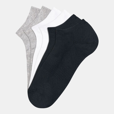 Sun and Sand Sports Men's Sports Ankle Socks (3 Pack) - S/M Black Sun and Sand Sports Men's Sports Ankle Socks (3 Pack) - S/M Black