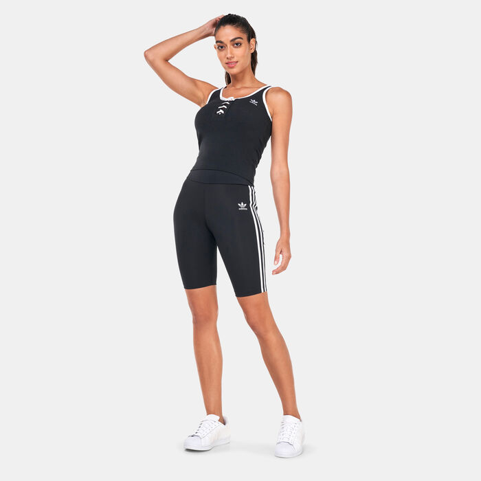 adidas Originals Women's Original Laced Tank Top Black image number 2